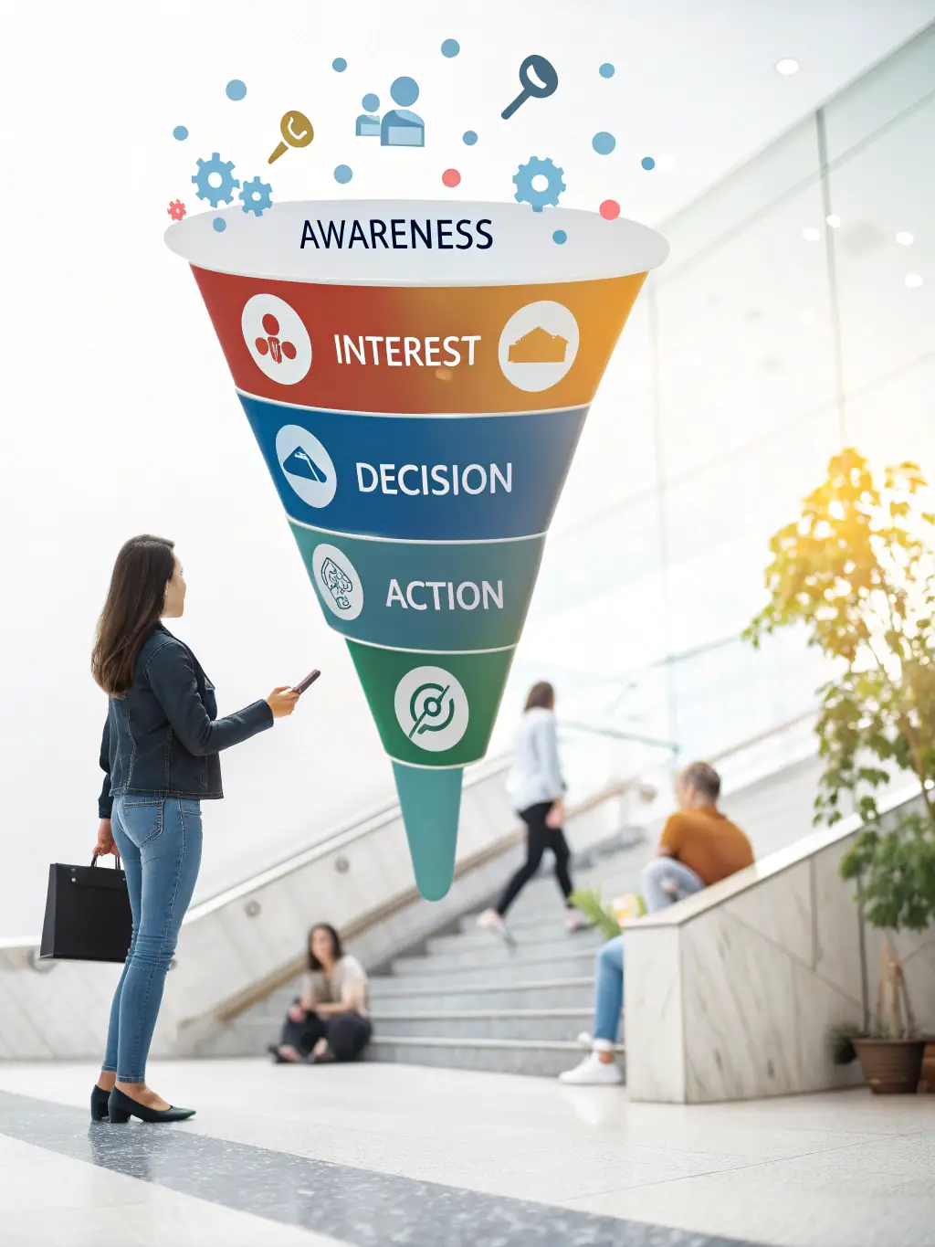 A visual representation of an email marketing funnel, highlighting the importance of owning your channels and building a direct relationship with your audience.